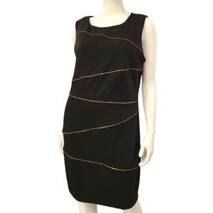 Calvin Klien Black Zipper Dress New with Tags size 16
